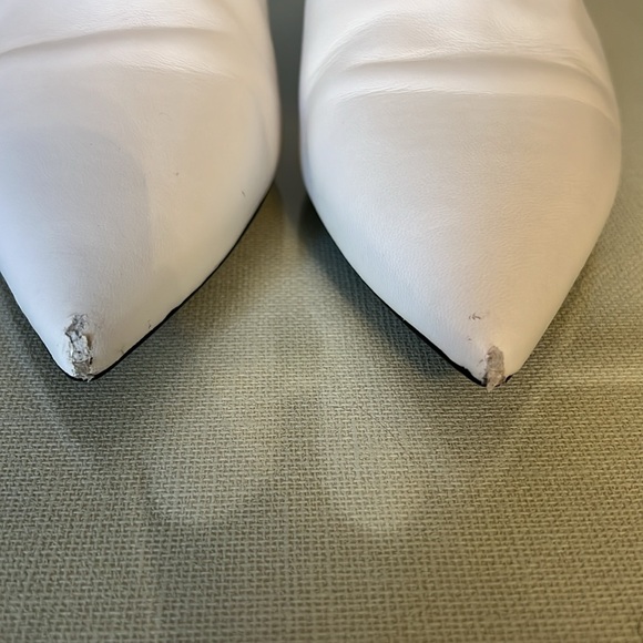 Michael Kors white kitten Hill boots size 10 - Picture 3 of 9